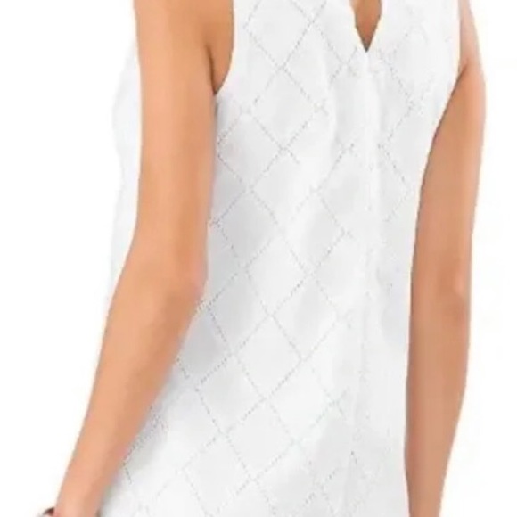 🌺❤️Host Pick❤️🌺!! NWT. Tommy Bahama White Villa View Cotton Eyelet Dress - Picture 2 of 10